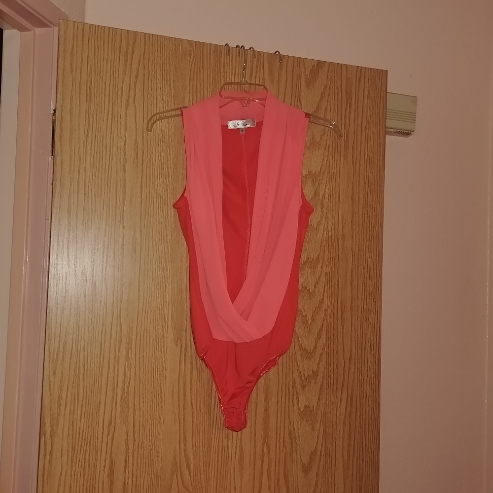 New Bodysuit two shades of orange